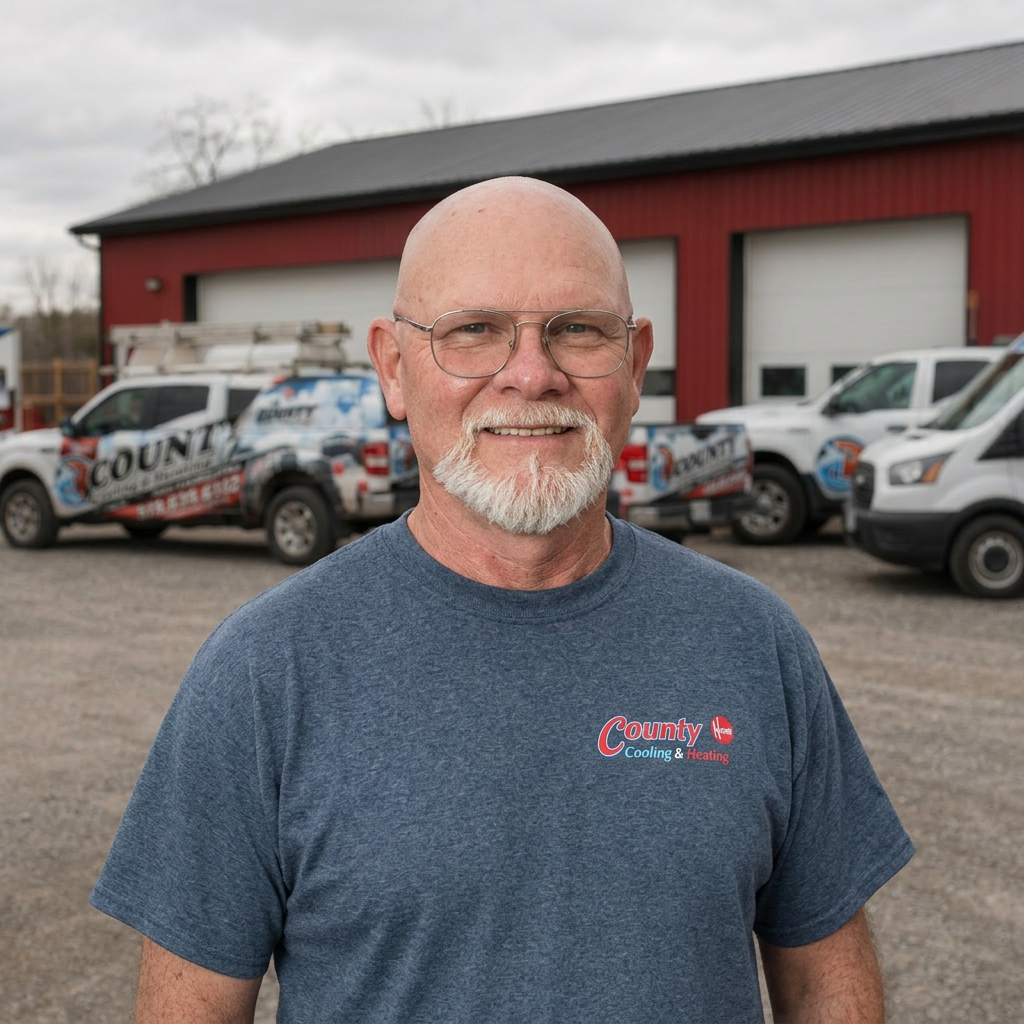 Rob Adams, Technician at County Cooling and Heating